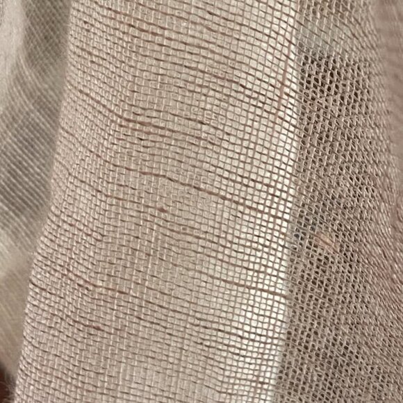 2 Crate & Barrel 52W x 84L Cream 100% LINEN SHEER Curtains - Picture 4 of 7